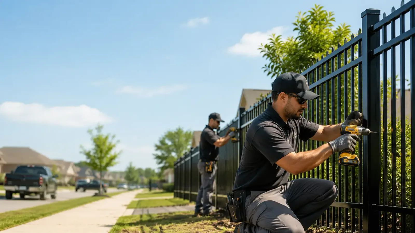 Metal Fence Installation in Huffman, TX